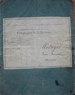 Livret 1838 Gendarme Départemental METAYER