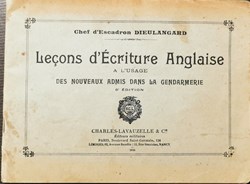 1936 Leçons d'écriture anglaise à l'usage des nouveaux admis dans la Gendarmerie