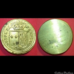 LOUIS XVI Poids monétaire pour le double louis d’or Italie