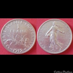 1 franc Semeuse argent