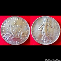 2 francs Semeuse argent