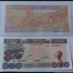 100 francs Guinée 2012