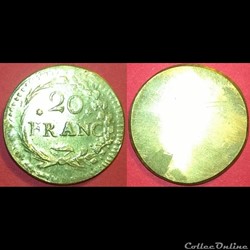 poids monétaire 20 francs