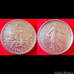 5 francs Semeuse argent