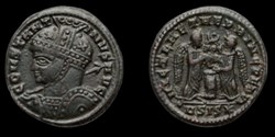Nummus ou Follis réduit Constantin 1er