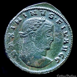 Follis de Maximin II Daia Filivs Avgvstorvm pour Tessalonique