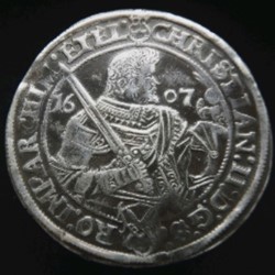 Thaler de Saxe de Christian II 1607