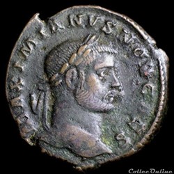 Follis de Galère Maximien césar pour Trèves