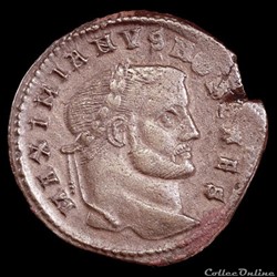 Follis de Galère Maximien césar pour Rome