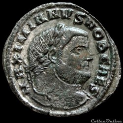 Follis de Galère Maximien césar pour Siscia