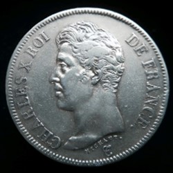 5 francs argent Charles X 1 er type Paris 1826