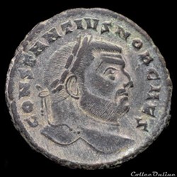Follis de Constance Chlore césar pour Carthage
