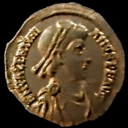 Tremissis de Valentinien II pour Mediolanum/Milan ,375-392