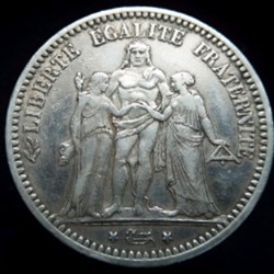 5 francs argent Hercule 3 ème République 1873 Paris