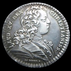 Jeton d' argent de Louis XV , Extraordinaire des guerres 1728
