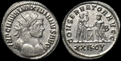 Aurelianus de Maximien Hercule pour Siscia