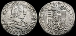 Teston d'argent de Charles IV de Lorraine 1627