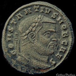 Follis de Constance Chlore césar pour Ticinium