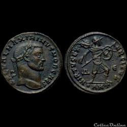 Follis de Maximin II Daïa césar pour Antioche