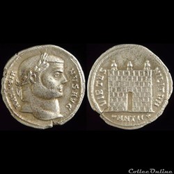 Argenteus de Maximien Hercule  pour Antioche