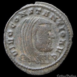 Follis De Maxence dédié à Constance Chlore pour Ticinium