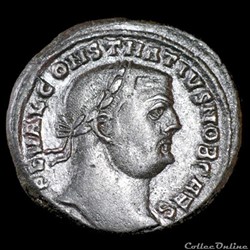 Follis de Constance Chlore césar pour Alexandrie fauté