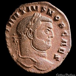 Follis de Constance Chlore césar pour Carthage