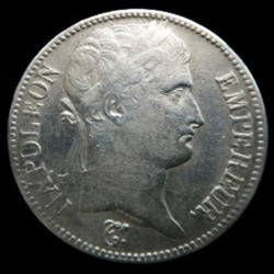 5 francs argent Napoléon 1 er Empire Paris 1810