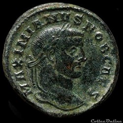 Follis de Galère Maximien césar pour Ticinium