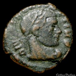 Demi follis réduit de Constantin à la mémoire de Claude II pour Rome