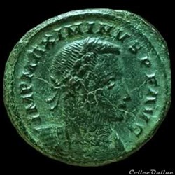 Follis de Maximin II Daïa auguste pour Londres