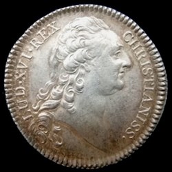 Jeton d' argent de Louis XVI de la Monnaie de Paris vers 1780
