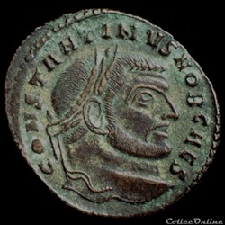 Follis de Constantin I, pour Rome