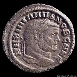 Follis de Galère Maximien César pour Carthage