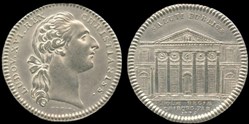 Jeton d'argent Louis XVI 1775 école de chirurgie