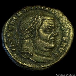 Follis de Maximien Hercule pour Ticinium