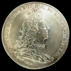 Jeton d'argent de Louis Auguste de Bourbon artillerie 1730