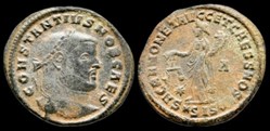 Follis de Constance Chlore césar pour Siscia