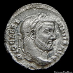 Argenteus de Dioclétien pour Rome