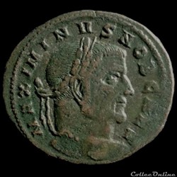 Follis de Maximin II Daïa césar pour Aquilée