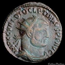 Quart de follis ou fraction radiée de Dioclétien pour Héraclée