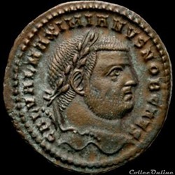 Follis de Galère Maximien césar pour Cysique