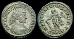 Aurelianus de Dioclétien  pour Ticinum