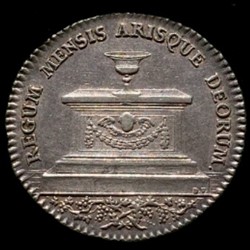 Jeton d' argent époque Louis XV Gardes Marchands de vins/ Tavernier de Paris