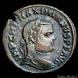 Follis de Maximien Hercule pour Alexandrie