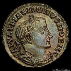 Follis de Maximin II Daïa césar pour Lyon