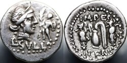 Crawford 359/2 L SVLLA IMPER.ITERVM, Denarius, 84-83 BC, military mint