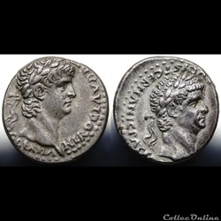 Nero/Claudius Didrachme Syd 68