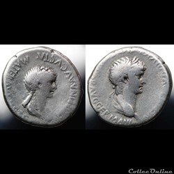 Agrippina minor and Nero Didrachme