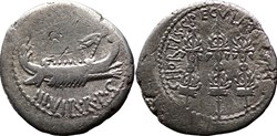 Crawford 544/12 ANT.AVG III.VIR.R.P.C, Denarius (M. Antonius)